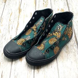 RAAD Pineapple🍍 Print High-Top Sneakers Women's Size 7